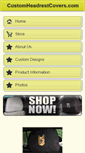 Mobile Screenshot of customheadrestcovers.com